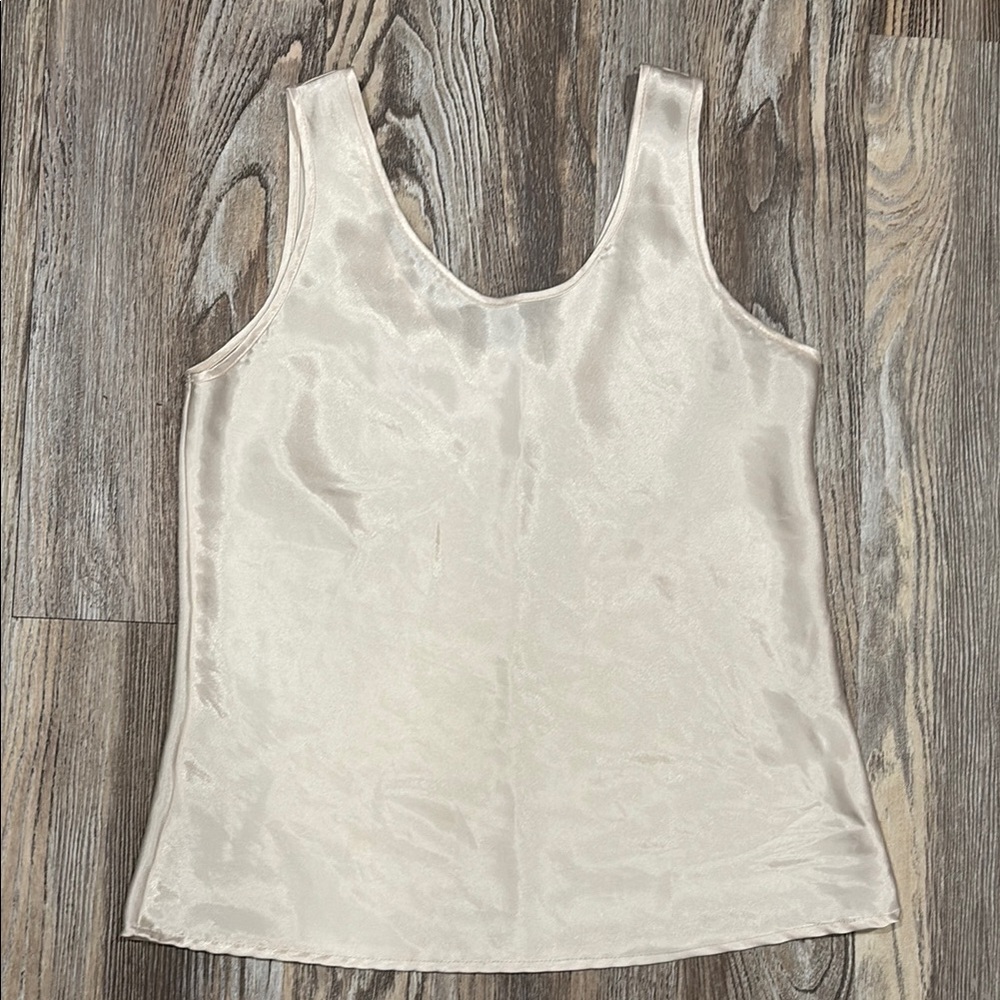 Elegant Cream Sleeveless Top